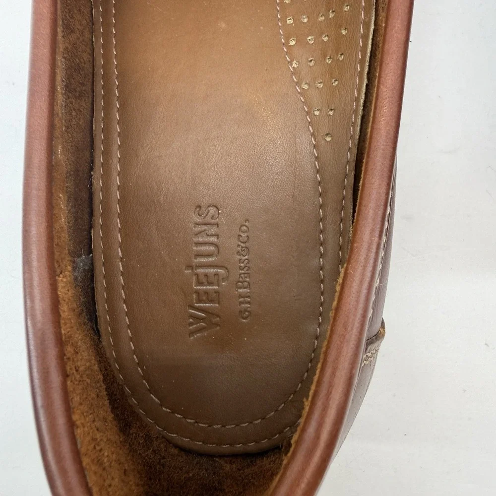 GH Bass Michael Kiltie Tassel WEEJUNS‎ Loafer Mens 10 Brown Preppy Business